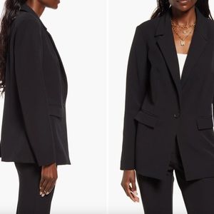 Open Edit (Nordstrom) Fitted Black Blazer. NWOT.